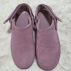 UGG Women's Dusty Pink Suede Mules